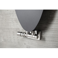 Sapho TWIN připojovací sada ventilů termostatická pro středové připojení, levá, nerez mat CP3525S