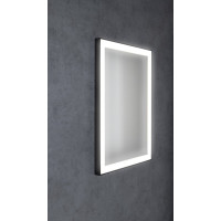 Sapho GANO zrcadlo s LED osvětlením 60x80cm, černá LG260