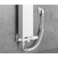 Bruckner WICHER COMBI připojovací sada termostatická pro středové připojení 50mm, bílá 600.331.4