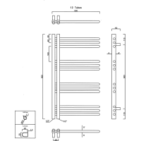 Sapho DORLION otopné těleso 500x900 mm, černá mat 1130-20