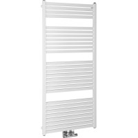 Aqualine TONDI otopné těleso rovné 600x1330 mm, středové připojení, bílá DT480T
