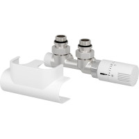 Aqualine TOP 50 připojovací sada termostatická pro středové připojení, pravá, bílá CP9720S