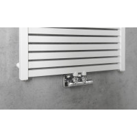 Aqualine TONDI otopné těleso rovné 600x1330 mm, středové připojení, bílá DT480T