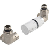 Aqualine ECO připojovací sada termostatická, pravá, nikl/bílá CP9912RS