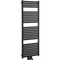 Aqualine TONDI otopné těleso rovné 450x1330 mm, středové připojení, černá mat DT476T