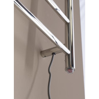 Sapho REDONDO elektrický sušák ručníků, kulatý, 500x900 mm, 75 W, nerez lesk ER220V
