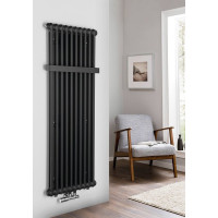 Sapho FEDE otopné těleso 1500x490 mm, 10 seg., černá mat IR193