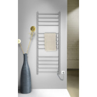Sapho REDONDO elektrický sušák ručníků, kulatý, 600x1500 mm, 130 W, nerez lesk ER250V