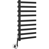Sapho ELCOR elektrický sušák ručníků 480x920x50 mm, 128 W, černá mat EB460