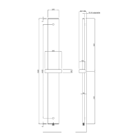 Ridea OTHELLO MONO SLIM hliníkové otopné těleso 300x1890mm, černá mat 2301189030SN