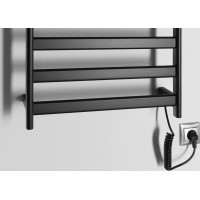Sapho ELIAS elektrický sušák ručníků 490x730x110 mm, 105 W, černá mat EB550