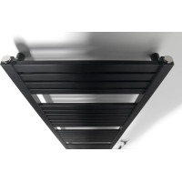 Aqualine TONDI-E elektrické otopné těleso rovné 450x1330 mm, 500 W, černá mat DE476T