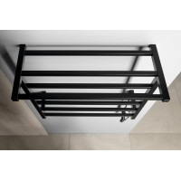 Sapho ELZOR elektrický sušák ručníků 500x470 mm, 60 W, černá mat EB510