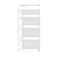 Aqualine DIRECT-E elektrické otopné těleso rovné 450x1320 mm, 400 W, bílá ILE34T