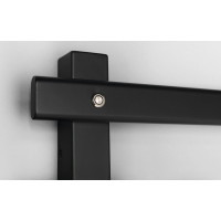 Sapho ELCOR elektrický sušák ručníků 480x920x50 mm, 128 W, černá mat EB460