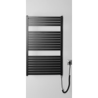 Aqualine TONDI-E elektrické otopné těleso rovné 600x970 mm, 400 W, černá mat DE466T