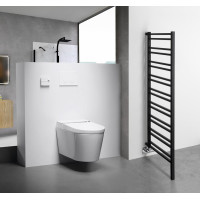 Sapho METRO SPACE otopné těleso 550x1430 mm, do prostoru, černá mat IR438B