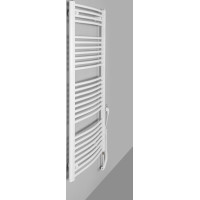 Aqualine ORBIT-E elektrické otopné těleso oblé 600x1320 mm, 600 W, bílá ILEO36T