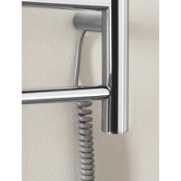Sapho REDONDO elektrický sušák ručníků, kulatý, 500x900 mm, 75 W, nerez lesk ER220V