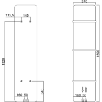 Sapho TABELLA otopné těleso 370x1590 mm, bílá mat MI1537