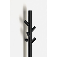 Sapho PASADOR elektrický sušák ručníků, kulatý, 150x1500 mm, 30 W, černá mat ER175BV