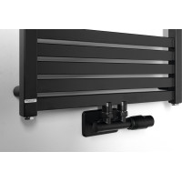 Bruckner GRUNT otopné těleso rovné 500x1330 mm, středové připojení, černá mat 600.122.6