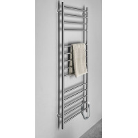 Sapho REDONDO elektrický sušák ručníků, kulatý, 600x1500 mm, 130 W, nerez lesk ER250V