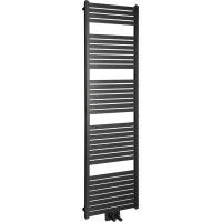 Aqualine TONDI otopné těleso rovné 450x1690 mm, středové připojení, černá mat DT446T
