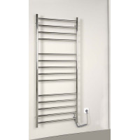 Sapho REDONDO elektrický sušák ručníků, kulatý, 630x1160 mm, 130 W, nerez lesk ER230V