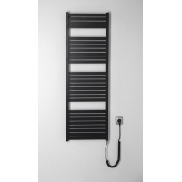 Aqualine TONDI-E elektrické otopné těleso rovné 450x1330 mm, 500 W, černá mat DE476T