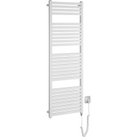 Aqualine TONDI-E elektrické otopné těleso rovné 450x1330 mm, 500 W, bílá DE470T