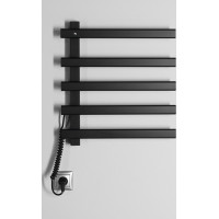 Sapho ELCOR elektrický sušák ručníků 480x520x50 mm, 63 W, černá mat EB530
