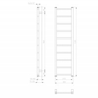 Sapho METRO LIGHT otopné těleso 300x1140 mm, bílá IR444T