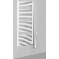 Aqualine ORBIT-E elektrické otopné těleso oblé 600x1320 mm, 600 W, bílá ILEO36T
