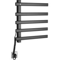 Sapho ELCOR elektrický sušák ručníků 480x520x50 mm, 63 W, černá mat EB530