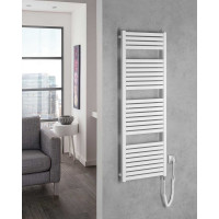Aqualine TONDI-E elektrické otopné těleso rovné 450x1330 mm, 500 W, bílá DE470T