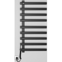 Sapho ELCOR elektrický sušák ručníků 480x920x50 mm, 128 W, černá mat EB460