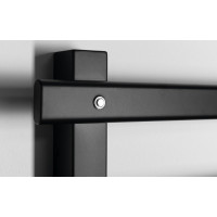 Sapho ELCOR elektrický sušák ručníků 480x520x50 mm, 63 W, černá mat EB530