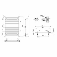 Aqualine DIRECT otopné těleso s bočním připojením 500x640 mm, bílá ILR65T