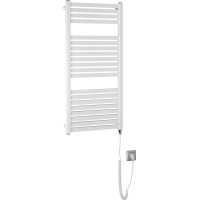 Aqualine TONDI-E elektrické otopné těleso rovné 450x970 mm, 300 W, bílá DE450T