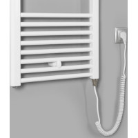 Aqualine DIRECT-E elektrické otopné těleso rovné 600x960 mm, 400 W, bílá ILE96T
