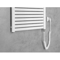 Aqualine TONDI-E elektrické otopné těleso rovné 450x1330 mm, 500 W, bílá DE470T