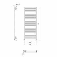 Sapho METRO-E elektrické otopné těleso rovné 500x1340 mm, 500 W, bílá ME513