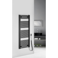 Aqualine DIRECT-E elektrické otopné těleso rovné 450x1320 mm, 400 W, černá ILE34TB