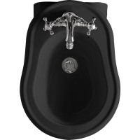 Kerasan RETRO bidet závěsný 38x52cm, černá mat 102631