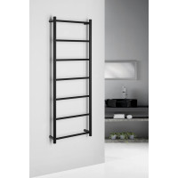 Sapho SHICK nástěnný držák ručníků 500x1344 mm, kulatý, černá mat SH500B