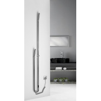Sapho DUOPASSO elektrický sušák ručníků s časovačem 122x1700mm, 45 W, chrom ER730