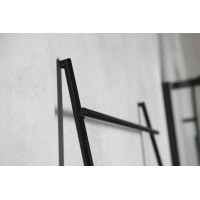 Sapho DEBUT sušák ručníků na opření 500x1860x32mm, černá mat SE121