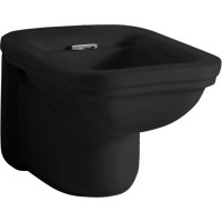 Kerasan WALDORF bidet závěsný 37x55cm, černá mat 4125K7