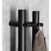Sapho PAPINADO elektrický sušák ručníků 109x1200mm, 40W, černá mat ER340